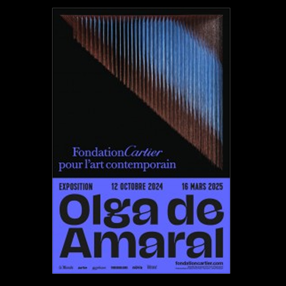 Olga de Amaral poster for exhibition