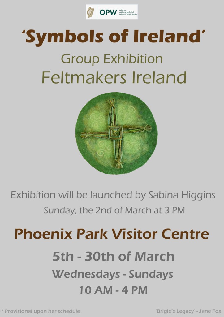 Poster for Feltmakers Ireland 'Symbols of Ireland'