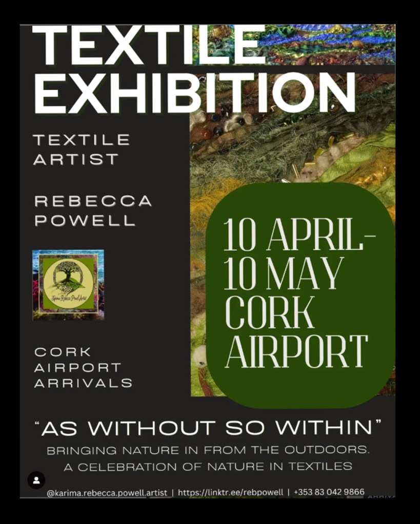 Textile Exhibition - Rebecca Powell until the 10th of May - Cork Airport