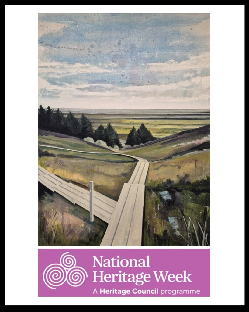 Poster of landscape by David Fox which is part of te Olivier Cornet Gallery's National Heritage Week exhibition.