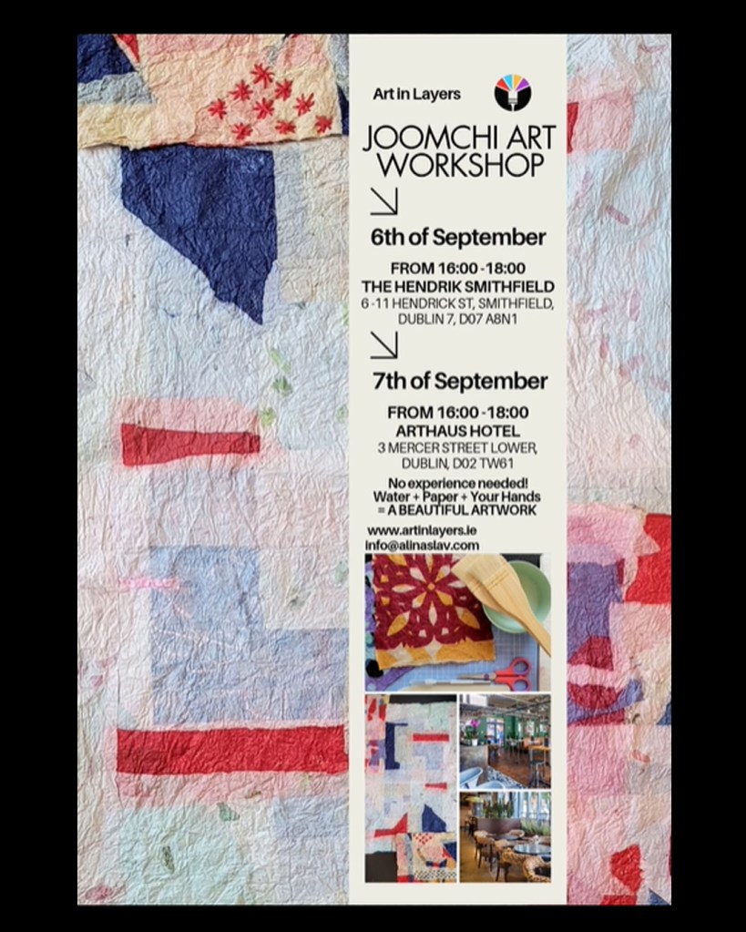 Art in Layers - two in person Joomchi Workshops